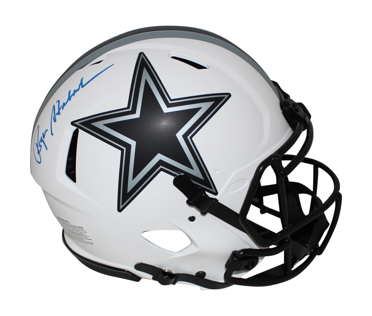 Roger Staubach Signed Dallas Cowboys Authentic Lunar Helmet – Beckett Authenticated-Powers Sports Memorabilia