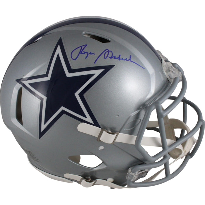 Roger Staubach Signed Dallas Cowboys Authentic Helmet – Beckett Witness Authenticated-Powers Sports Memorabilia