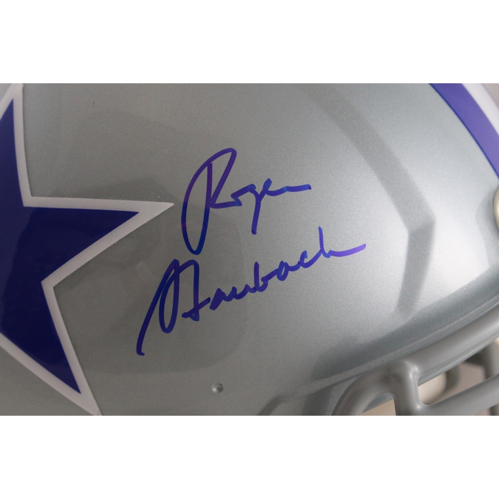Roger Staubach Signed Dallas Cowboys Authentic TB Helmet Beckett W-Powers Sports Memorabilia