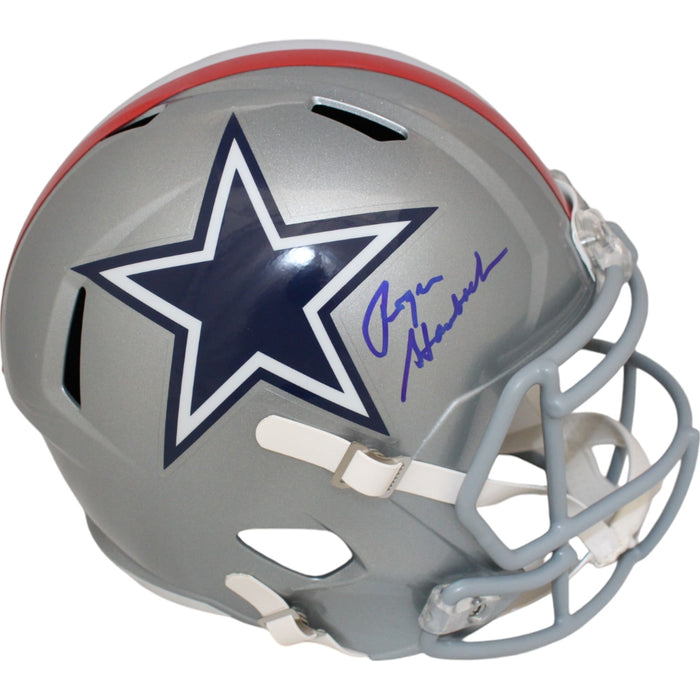 Roger Staubach Signed Dallas Cowboys Full-Size 1976 Helmet – Beckett Authenticated-Powers Sports Memorabilia