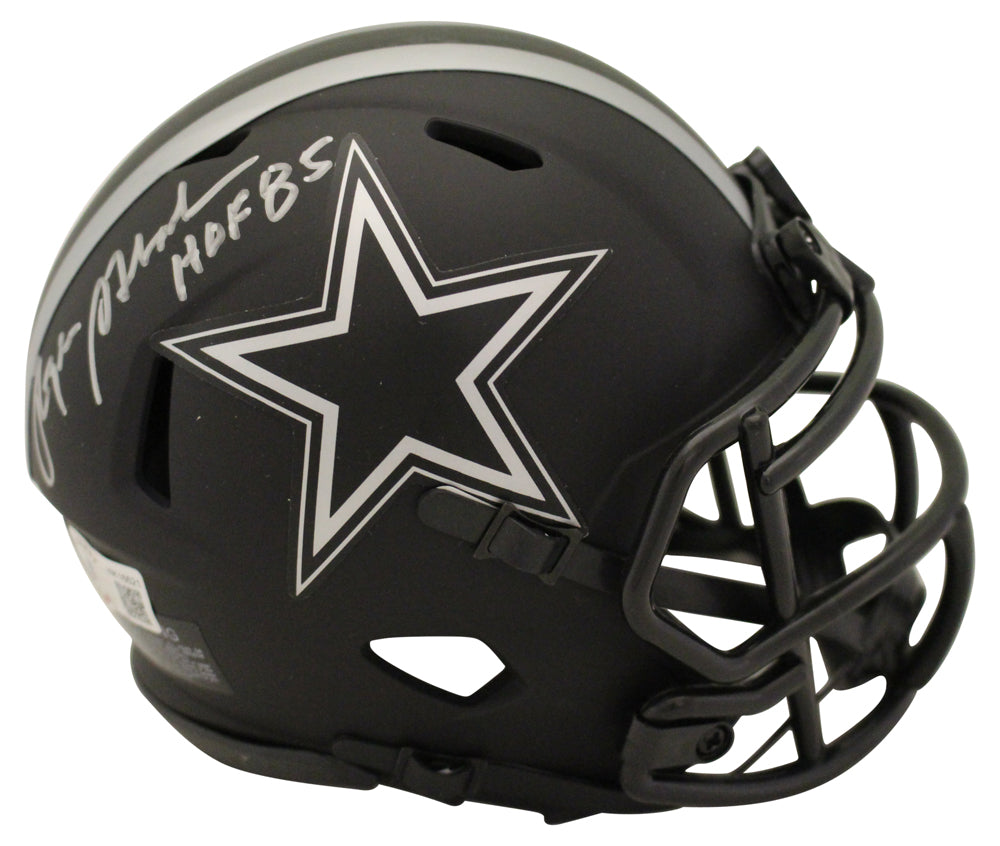 Roger Staubach Dallas Cowboys Signed Mini Helmet - Eclipse HOF 85 Beckett Beckett-Powers Sports Memorabilia