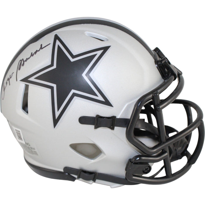 Roger Staubach Signed Dallas Cowboys Mini Helmet Rave – Beckett Witness Authenticated-Powers Sports Memorabilia