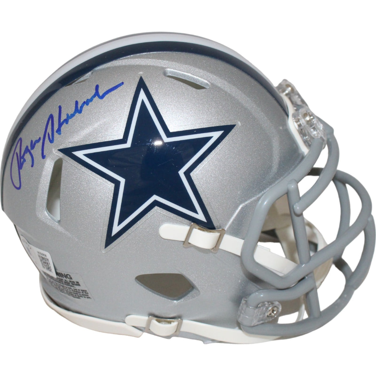 Roger Staubach Autographed/Signed Dallas Cowboys Mini Helmet – Beckett Authenticated-Powers Sports Memorabilia