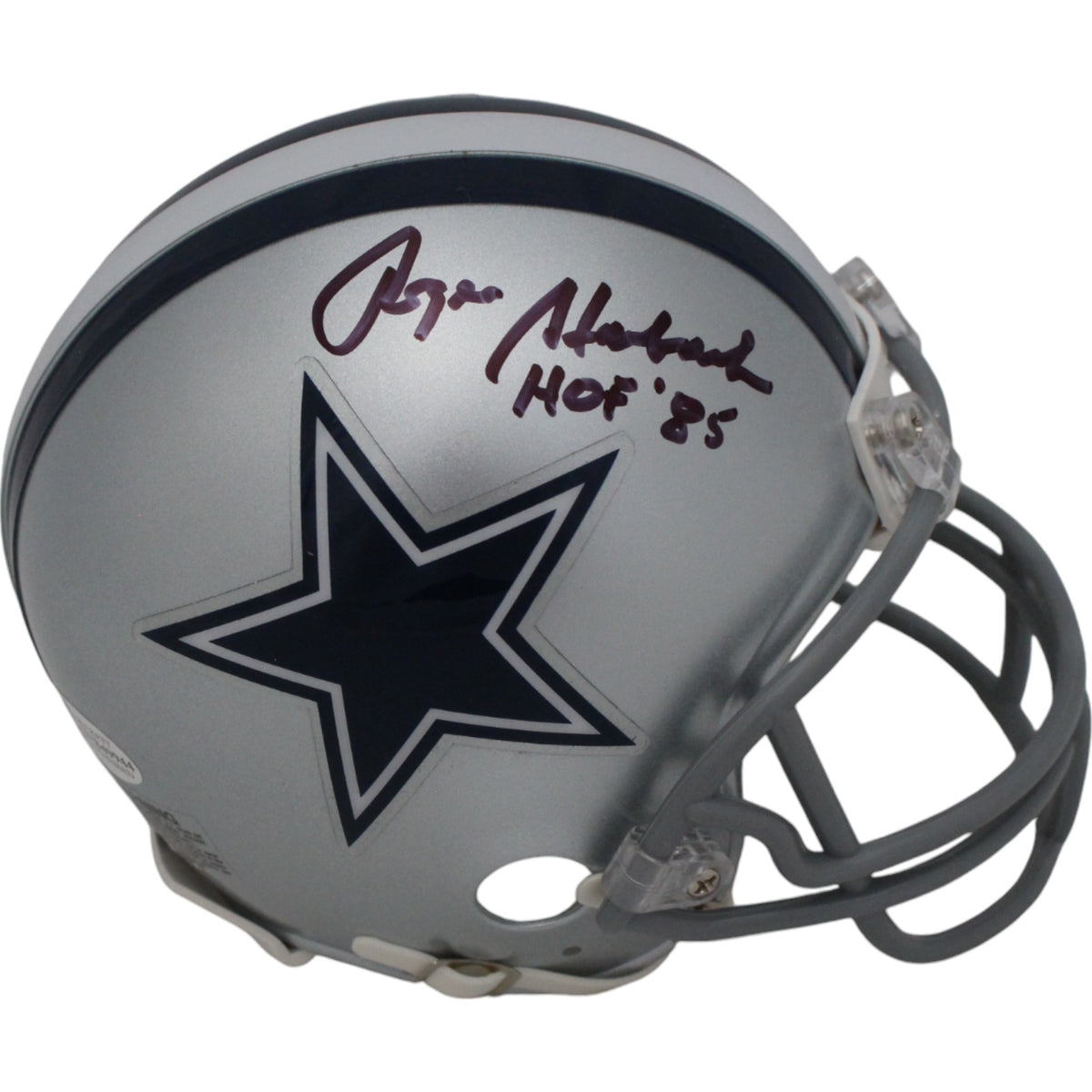 Roger Staubach Dallas Cowboys VSR4 Signed Mini Helmet HOF-Powers Sports Memorabilia