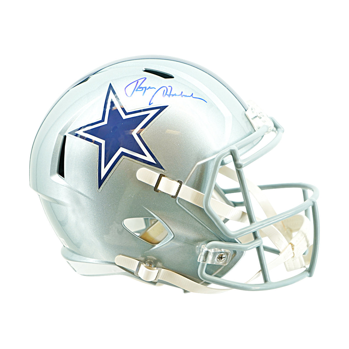 Roger Staubach Dallas Cowboys Signed F/S Speed Replica Helmet Beckett Holo Only-Powers Sports Memorabilia