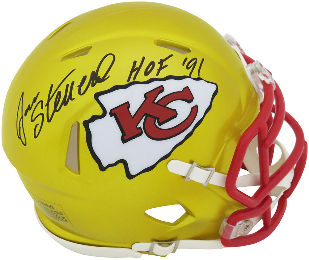 Jan Stenerud Kansas City Chiefs Autographed FLASH Riddell Mini Helmet