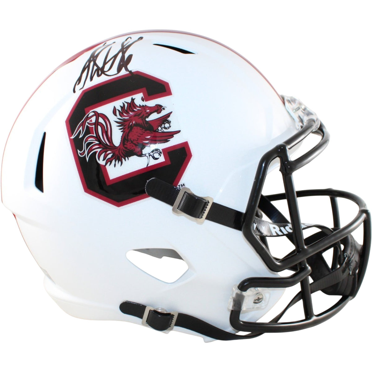 Sterling Sharpe South Carolina Gamecocks F/S Replica Signed Helmet-Powers Sports Memorabilia