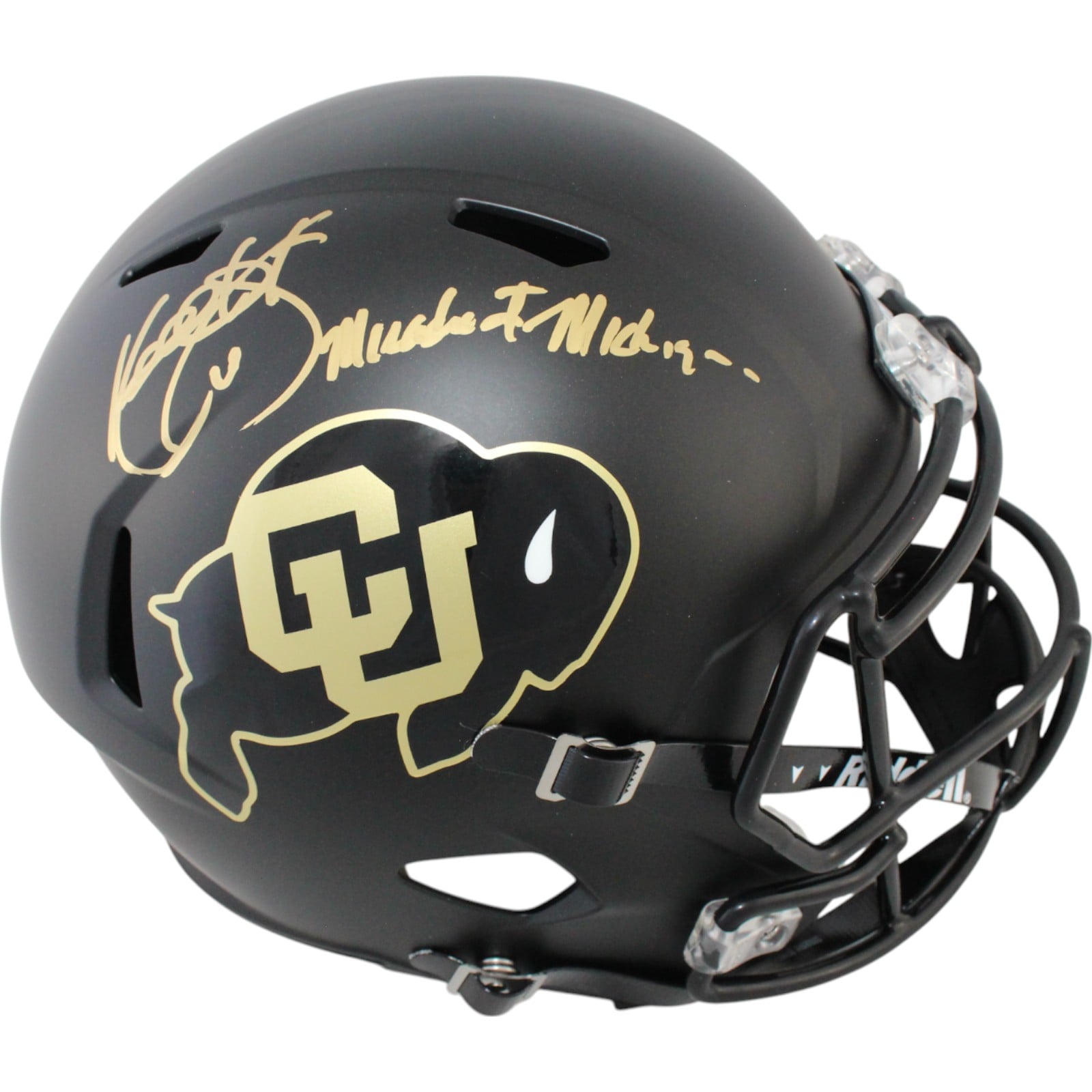 Kordell Stewart Signed Colorado Buffaloes Full-Size Black Helmet – Beckett Authenticated-Powers Sports Memorabilia