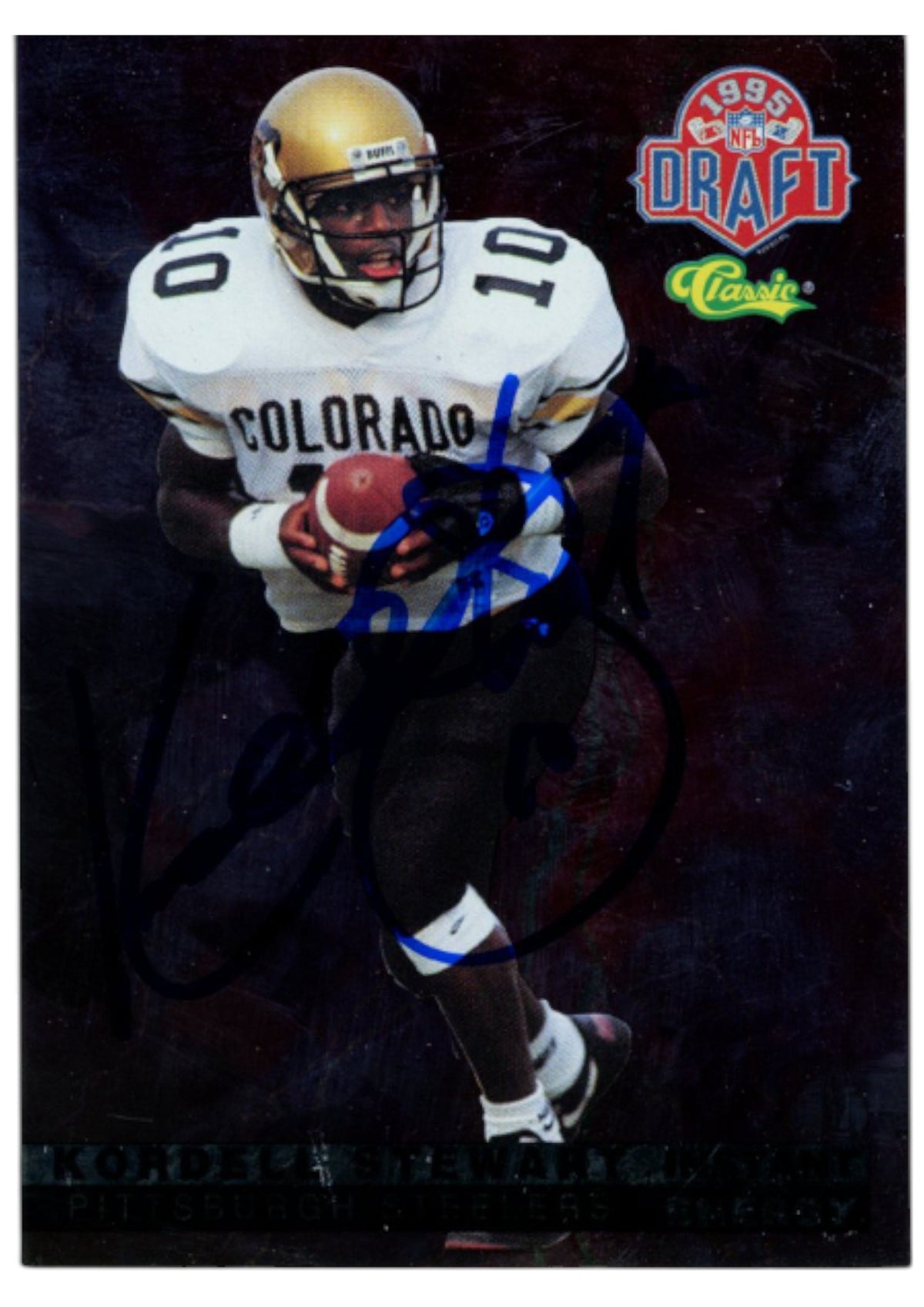 Kordell Stewart 95 Pro Line Classic Trading Signed Card Beckett WIT 52802 Beckett-Powers Sports Memorabilia