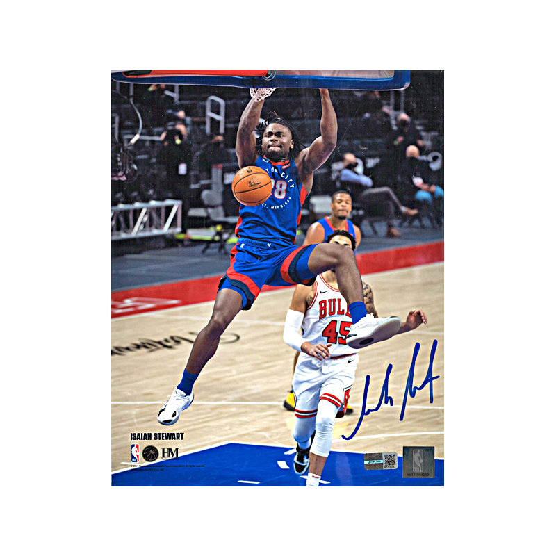 Isaiah Stewart Detroit Pistons Signed 8x10 Photo-Powers Sports Memorabilia
