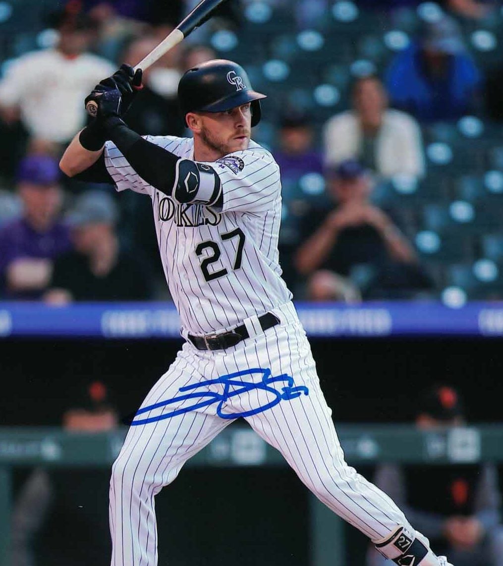 Trevor Story Colorado Rockies Signed 8x10 Photo - JSA JSA-Powers Sports Memorabilia