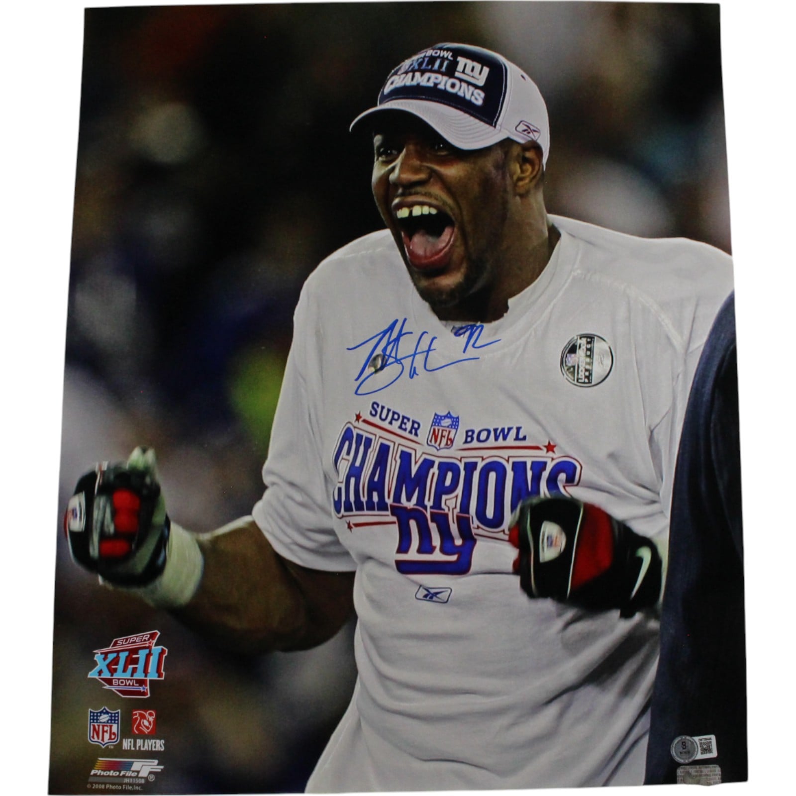 Michael Strahan Signed New York Giants 16x20 Photo – Beckett Authenticated-Powers Sports Memorabilia