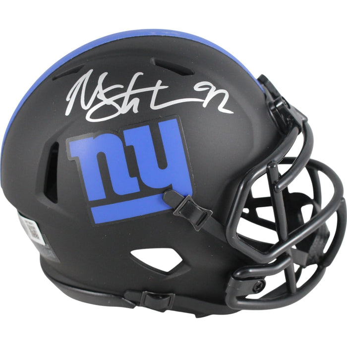 Michael Strahan Signed New York Giants Eclipse Mini Helmet – Beckett Authenticated-Powers Sports Memorabilia