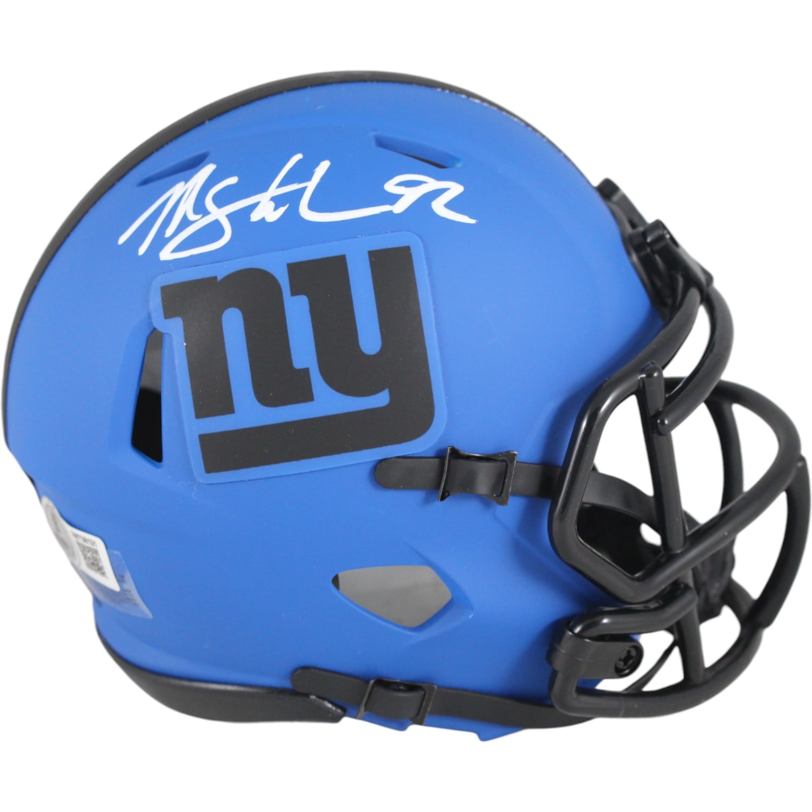 Michael Strahan Signed New York Giants Rave Mini Helmet – Beckett Authenticated-Powers Sports Memorabilia