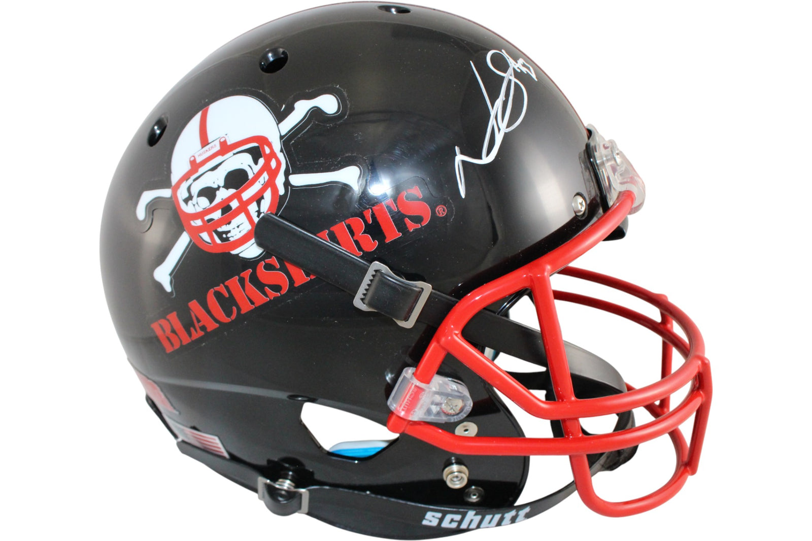 Ndamukong Suh Nebraska Cornhuskers F/S Schutt Signed Helmet-Powers Sports Memorabilia