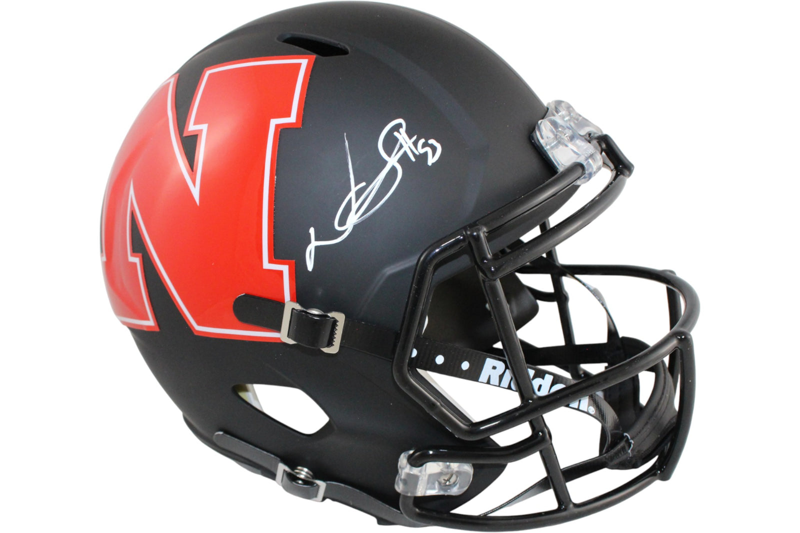 Ndamukong Suh Nebraska Cornhuskers F/S AMP Signed Helmet Beckett WIT 52777 Beckett-Powers Sports Memorabilia