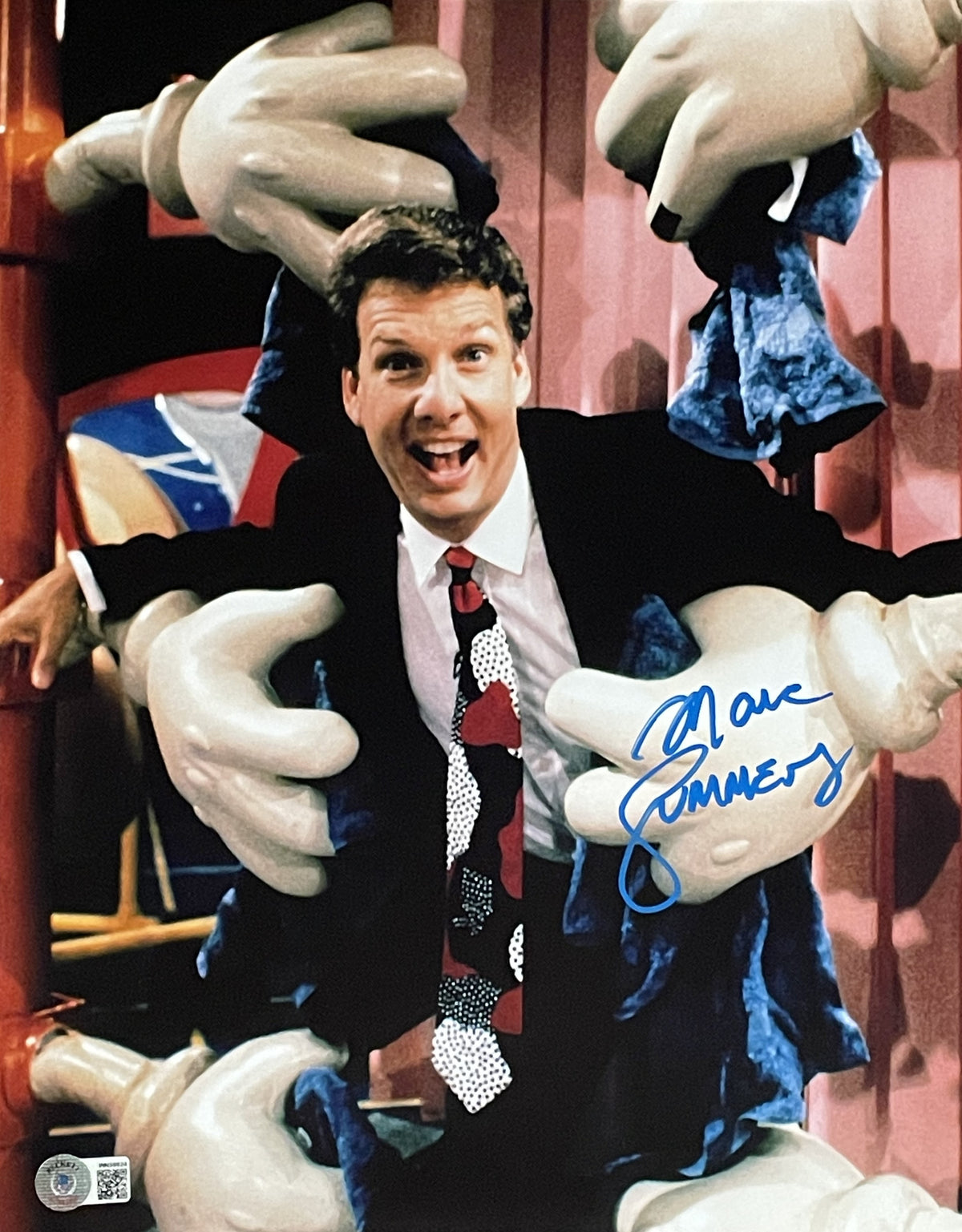 Marc Summers Nickelodeon Double Dare Signed 11x14 Photo - Beckett Beckett-Powers Sports Memorabilia