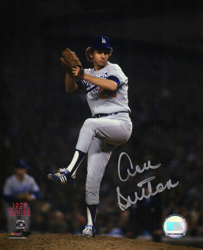 Don Sutton Autographed Los Angeles Dodgers 1977 World Series Pitching 8x10 Photo-Powers Sports Memorabilia