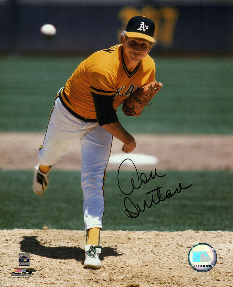 Don Sutton Autographed Oakland Athletics (A's) Pitching 8x10 Photo-Powers Sports Memorabilia