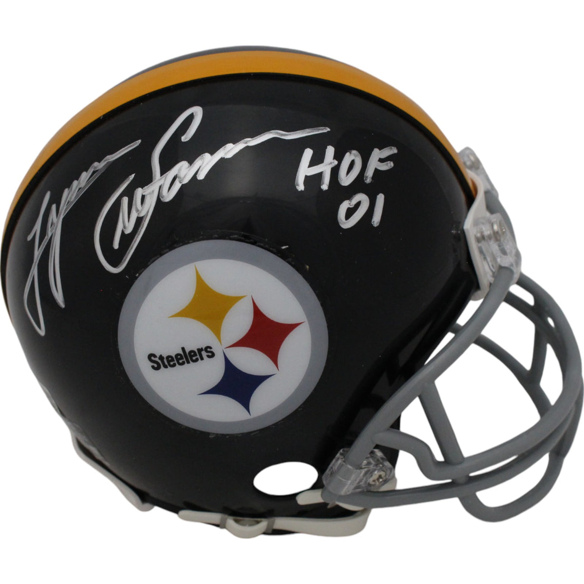 Lynn Swann Pittsburgh Steelers VSR4 Signed Mini Helmet HOF-Powers Sports Memorabilia