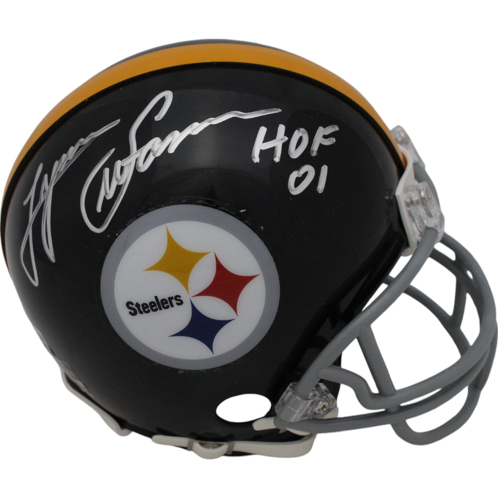 Lynn Swann Pittsburgh Steelers VSR4 Signed Mini Helmet HOF-Powers Sports Memorabilia
