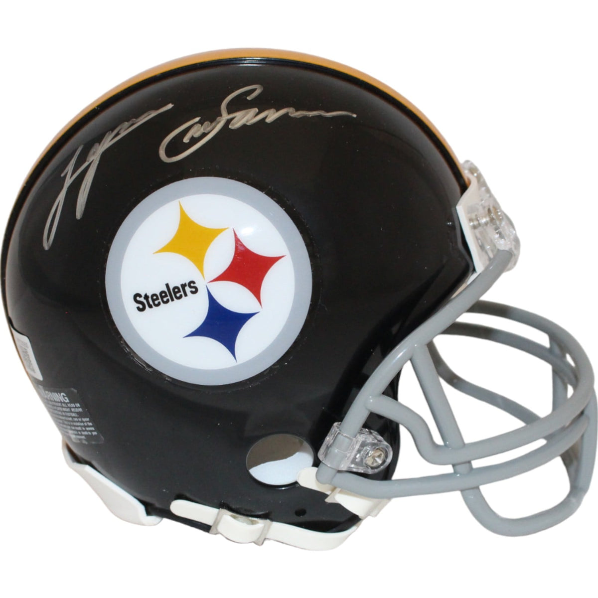 Lynn Swann Signed Pittsburgh Steelers VSR4 Mini Helmet – Beckett Authenticated-Powers Sports Memorabilia