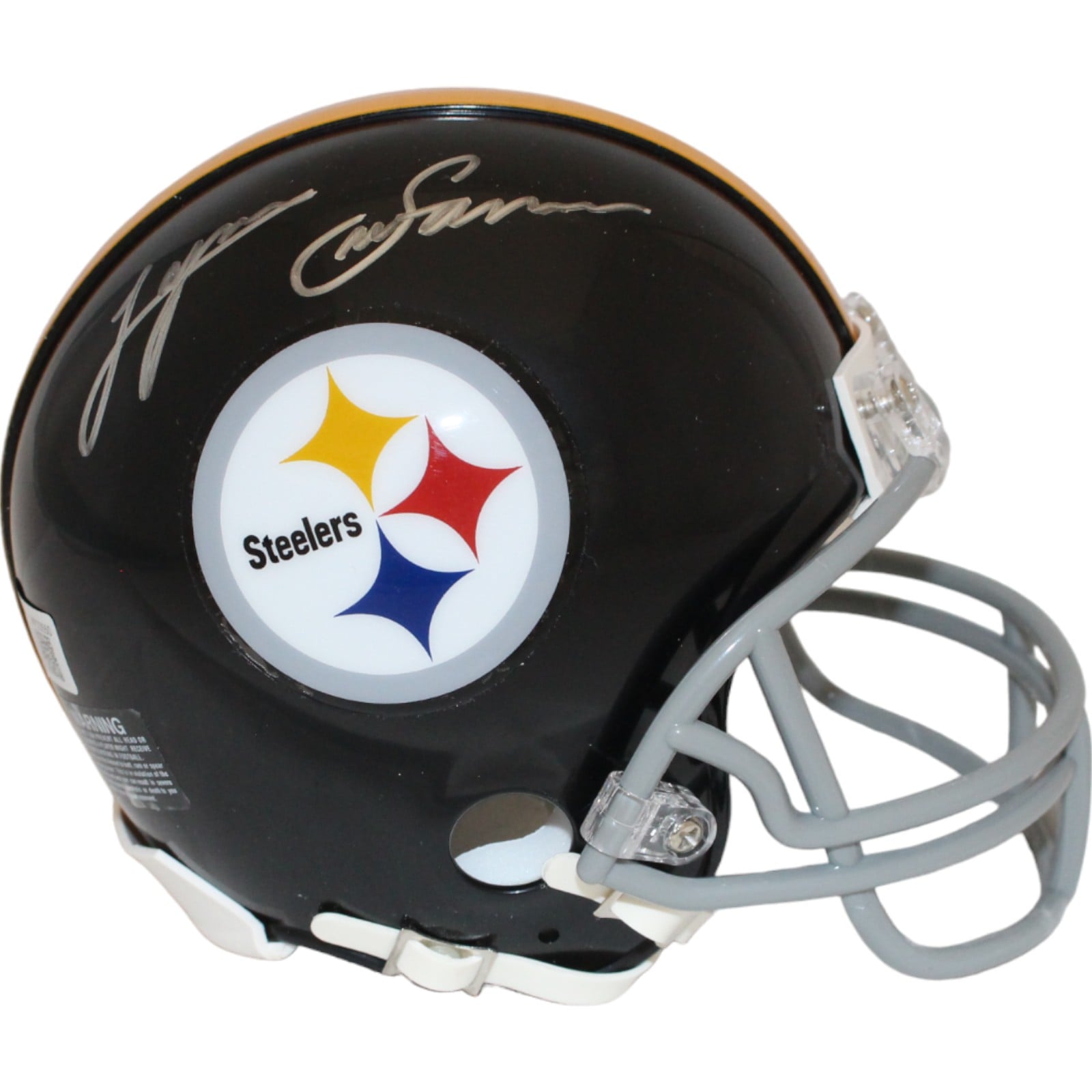Lynn Swann Signed Pittsburgh Steelers VSR4 Mini Helmet – Beckett Authenticated-Powers Sports Memorabilia