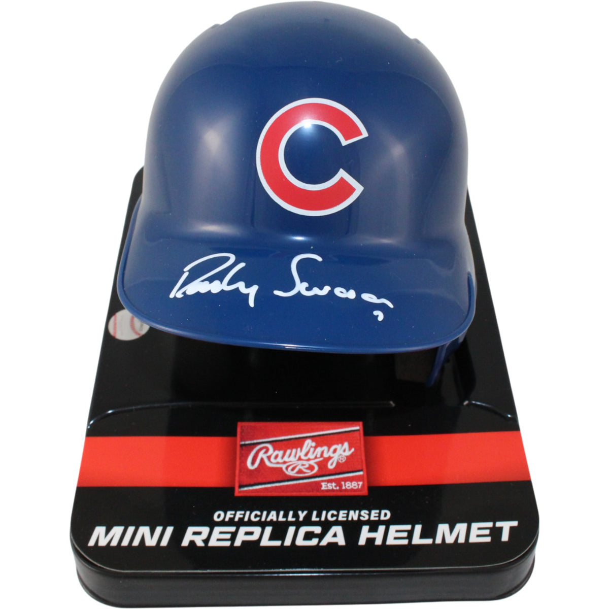 Dansby Swanson Chicago Cubs Signed Mini Helmet - Rawlings Fanatics-Powers Sports Memorabilia