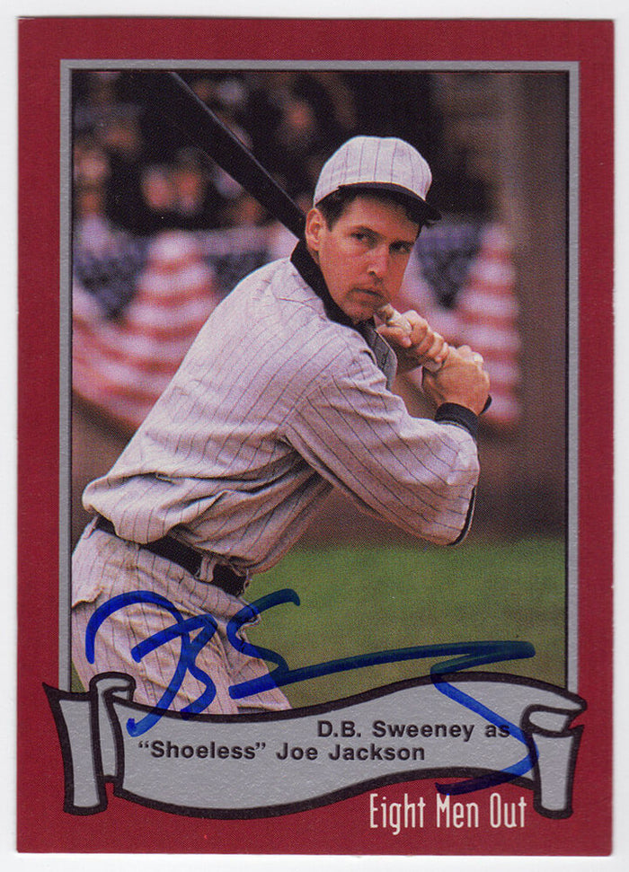 D.B. Sweeney Autographed Eight Men Out Shoeless Joe 1988 Pacific Trading Card #13-Powers Sports Memorabilia