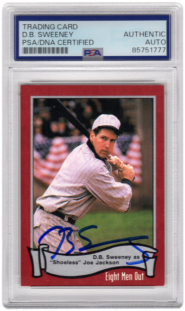 D.B. Sweeney Autographed Eight Men Out Shoeless Joe 1988 Pacific Trading Card #13 - (PSA Encapsulated)-Powers Sports Memorabilia