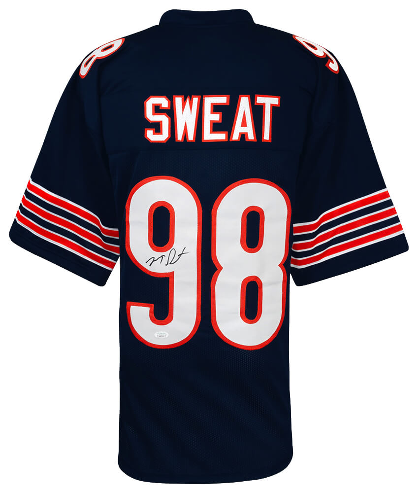 Montez Sweat Autographed Navy Custom Football Jersey - (JSA)-Powers Sports Memorabilia