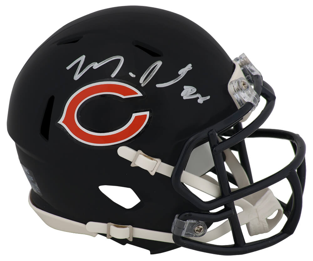 Montez Sweat Autographed Chicago Bears Riddell Speed Mini Helmet-Powers Sports Memorabilia