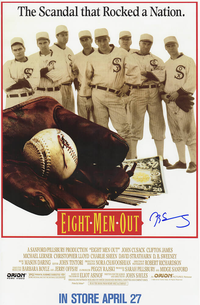 D.B. (DB) Sweeney Autographed Eight Men Out 11x17 Movie Poster-Powers Sports Memorabilia