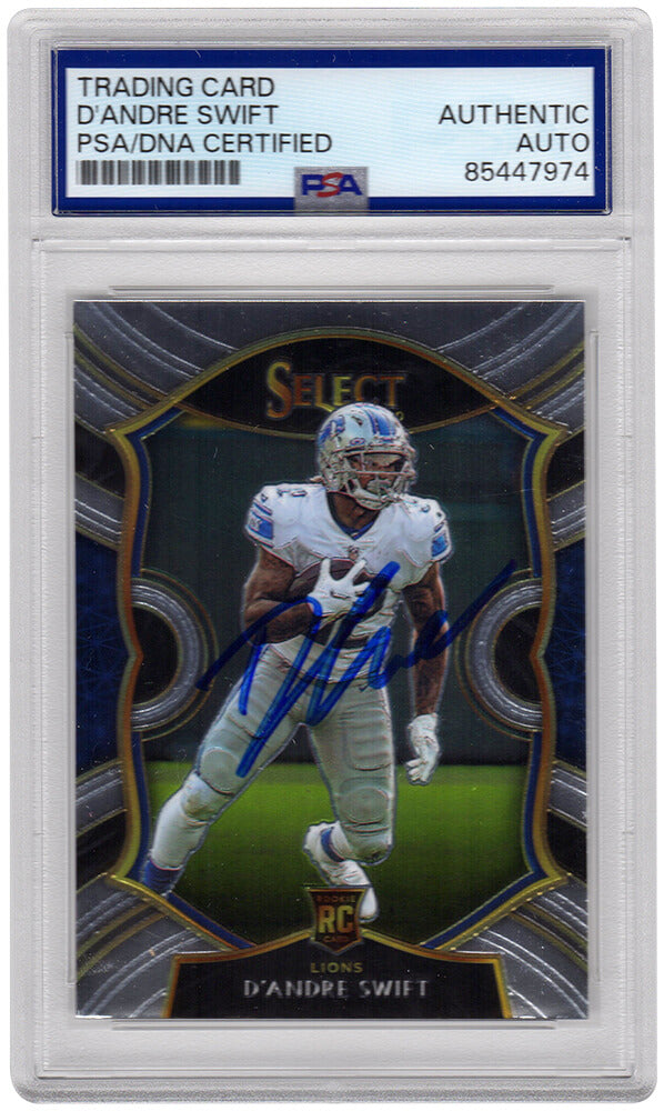 D'Andre Swift Detroit Lions Autographed 2020 Panini Select Rookie Football-Powers Sports Memorabilia