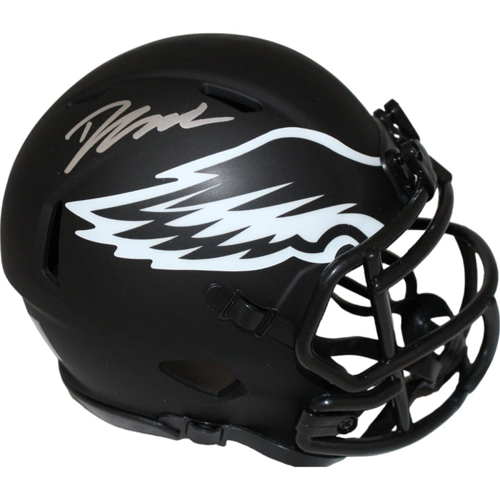 D'Andre Swift Signed Philadelphia Eagles Eclipse Mini Helmet – Beckett Authenticated-Powers Sports Memorabilia