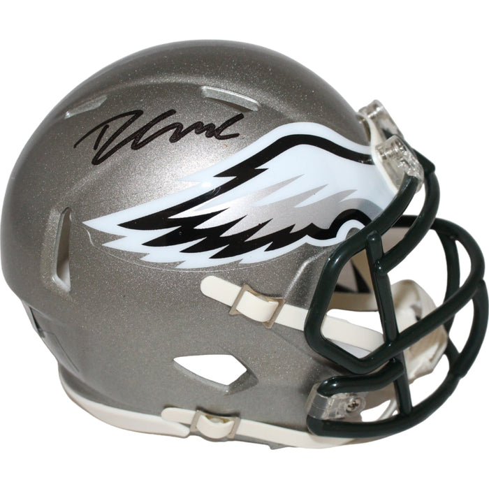 D'Andre Swift Signed Philadelphia Eagles Flash Mini Helmet – Beckett Authenticated-Powers Sports Memorabilia