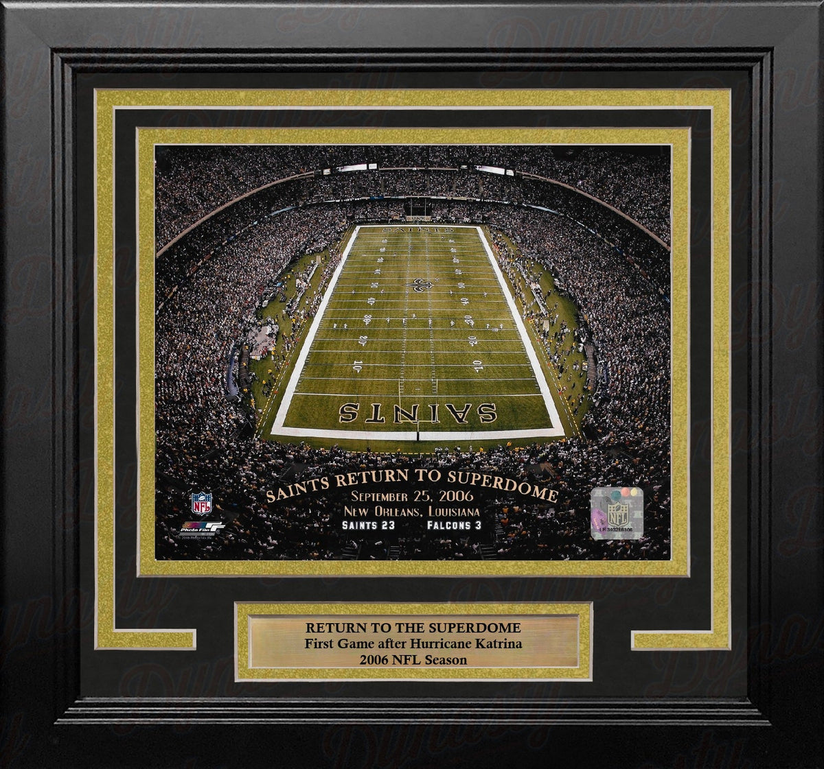 New Orleans Saints Return to the Superdome 8" x 10" Framed Football Stadium Photo-Powers Sports Memorabilia