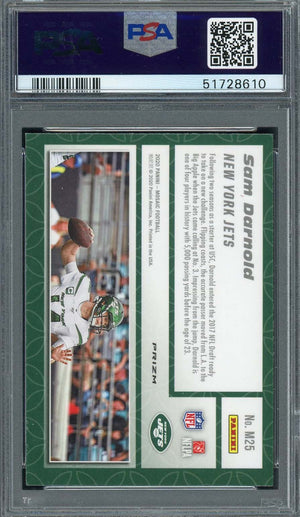 Sam Darnold 2020 Panini Mosaic Montage Football Card #M25 Graded PSA 9-Powers Sports Memorabilia