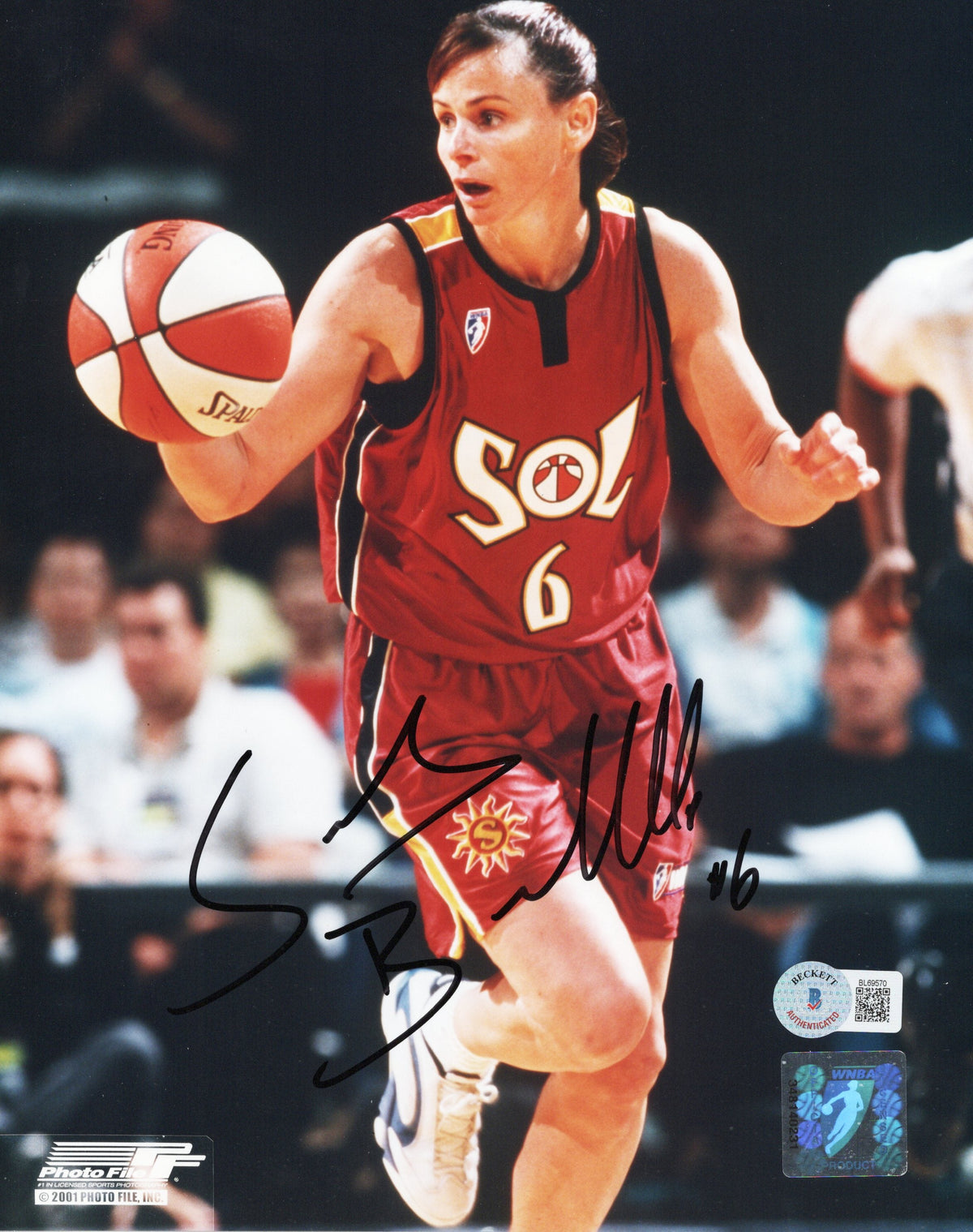 Sandy Brondello Signed WNBA Miami Sol 8x10 Photo - Beckett-Powers Sports Memorabilia