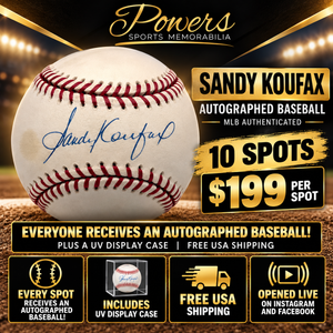 $199 Autographed Baseball Break – Sandy Koufax, Nolan Ryan, Yogi Berra & More-Powers Sports Memorabilia