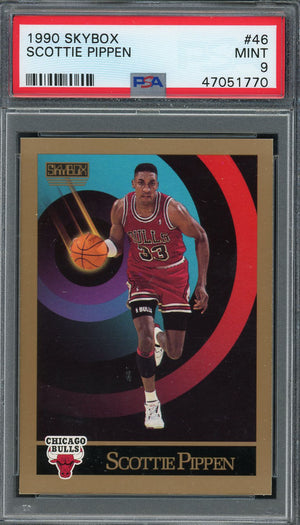 Scottie Pippen 1990 Skybox Basketball Card #46 Graded PSA 9 MINT-Powers Sports Memorabilia