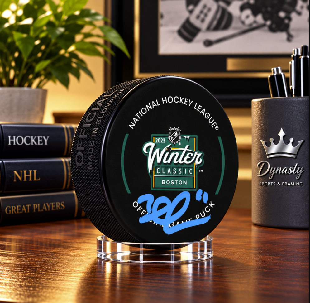 Brad Marchand Boston Bruins Signed Official 2023 Winter Classic Game Hockey Puck