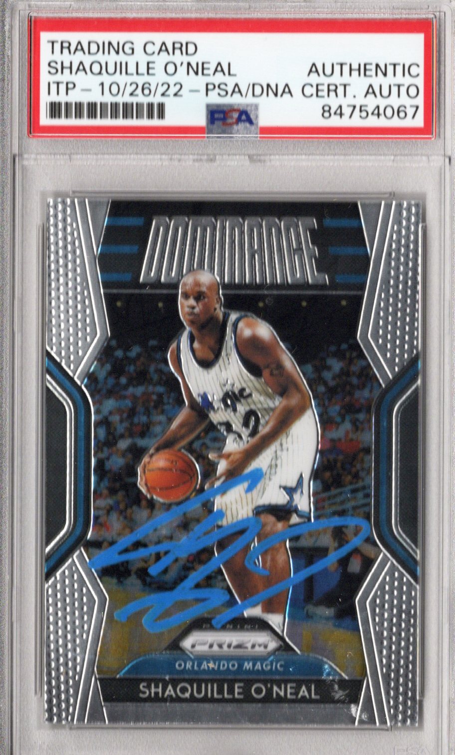 Shaquille O'Neal Signed Orlando Magic Encapsulated 2018-19 Panini Prizm #4 Card - PSA AUTHENTIC-Powers Sports Memorabilia