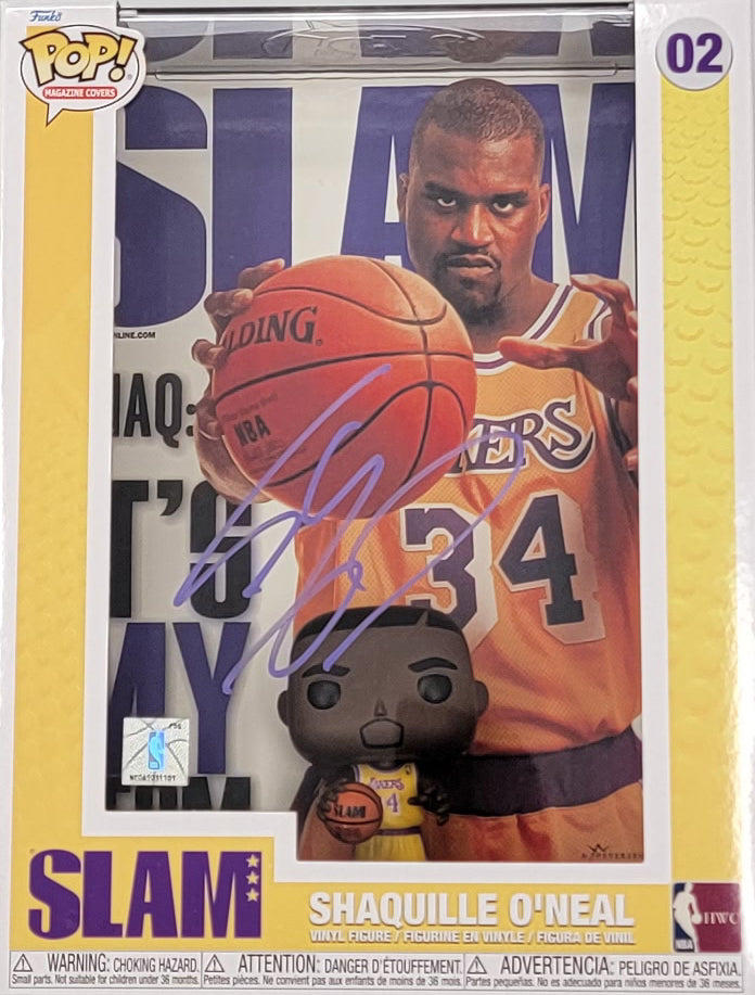 Shaquille O'Neal Signed Los Angeles Lakers Slam Funko Pop PSA/DNA ITP Purple-Powers Sports Memorabilia