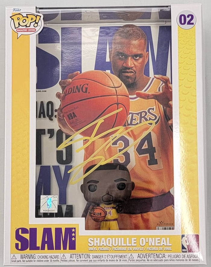 Shaquille O'Neal Signed Los Angeles Lakers Slam Funko Pop PSA/DNA ITP Yellow-Powers Sports Memorabilia