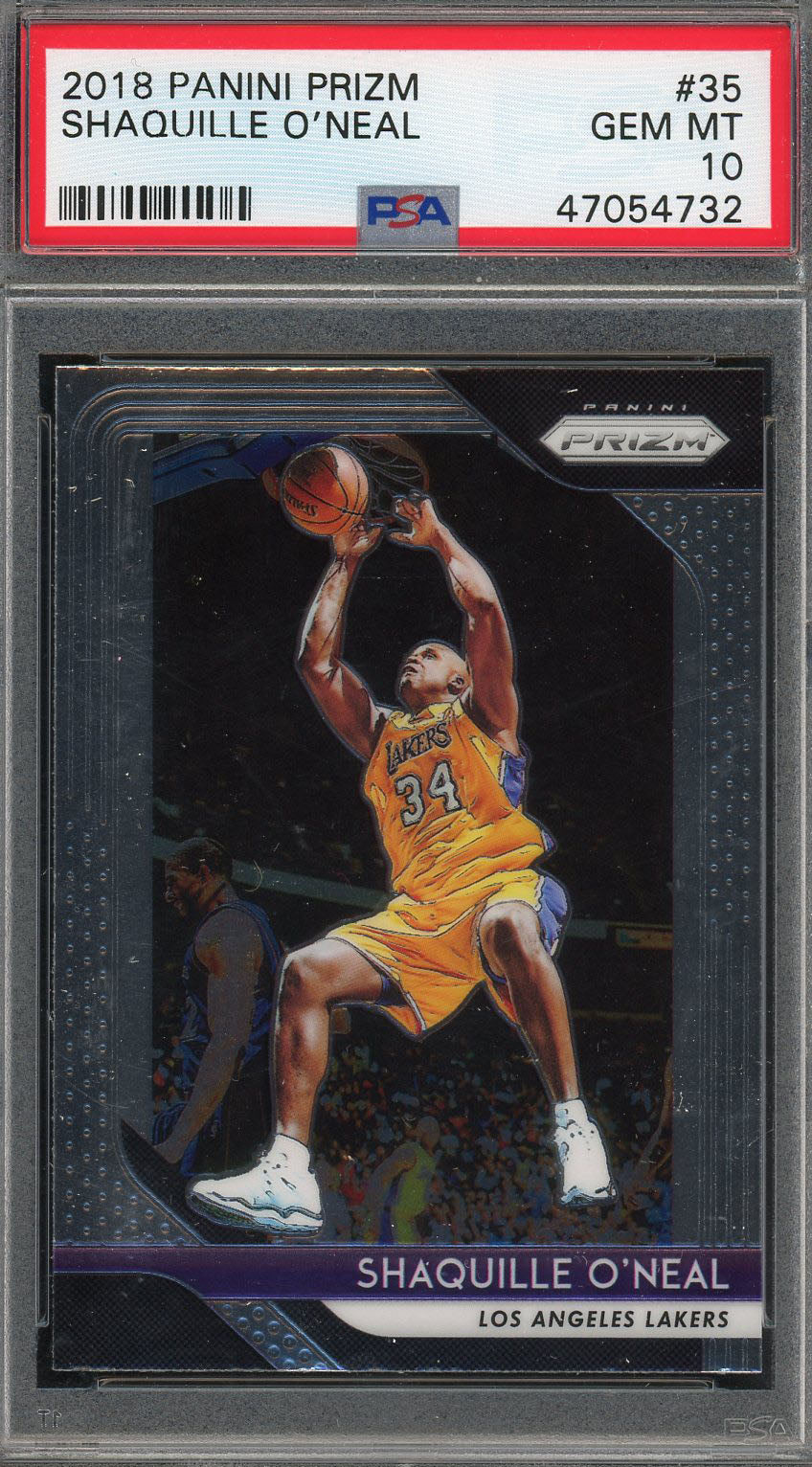 Shaquille O'Neal 2018 Panini Prizm Basketball Card #35 Graded PSA 10 GEM MINT-Powers Sports Memorabilia