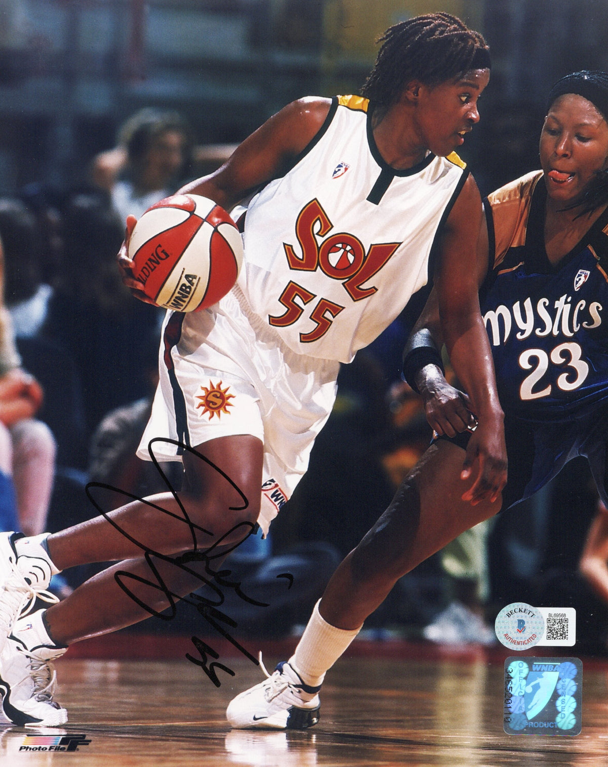 Sheri Sam Signed WNBA Miami Sol 8x10 Photo - Beckett-Powers Sports Memorabilia