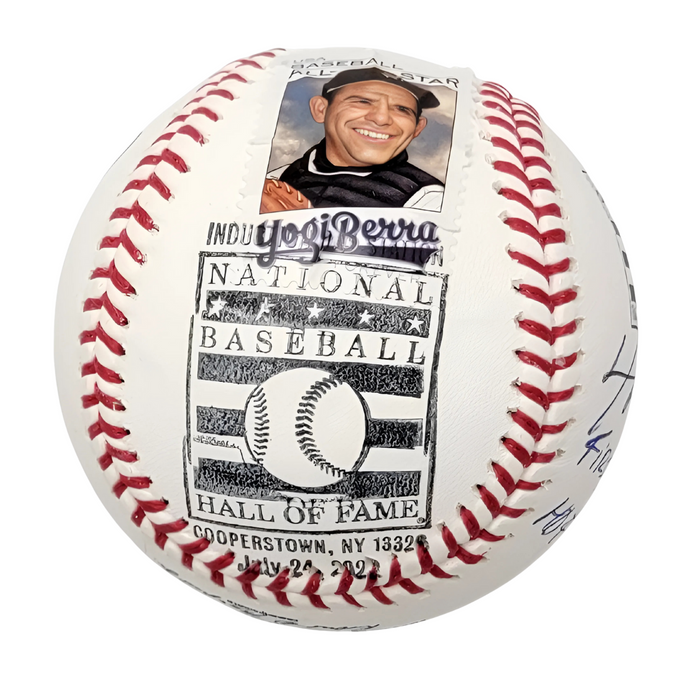 David Ortiz Signed Boston Red Sox LTD ED Hall of Fame Baseball W/ First Ballot HOF 22 Stamp and Induction Day Postmark - Beckett-Powers Sports Memorabilia