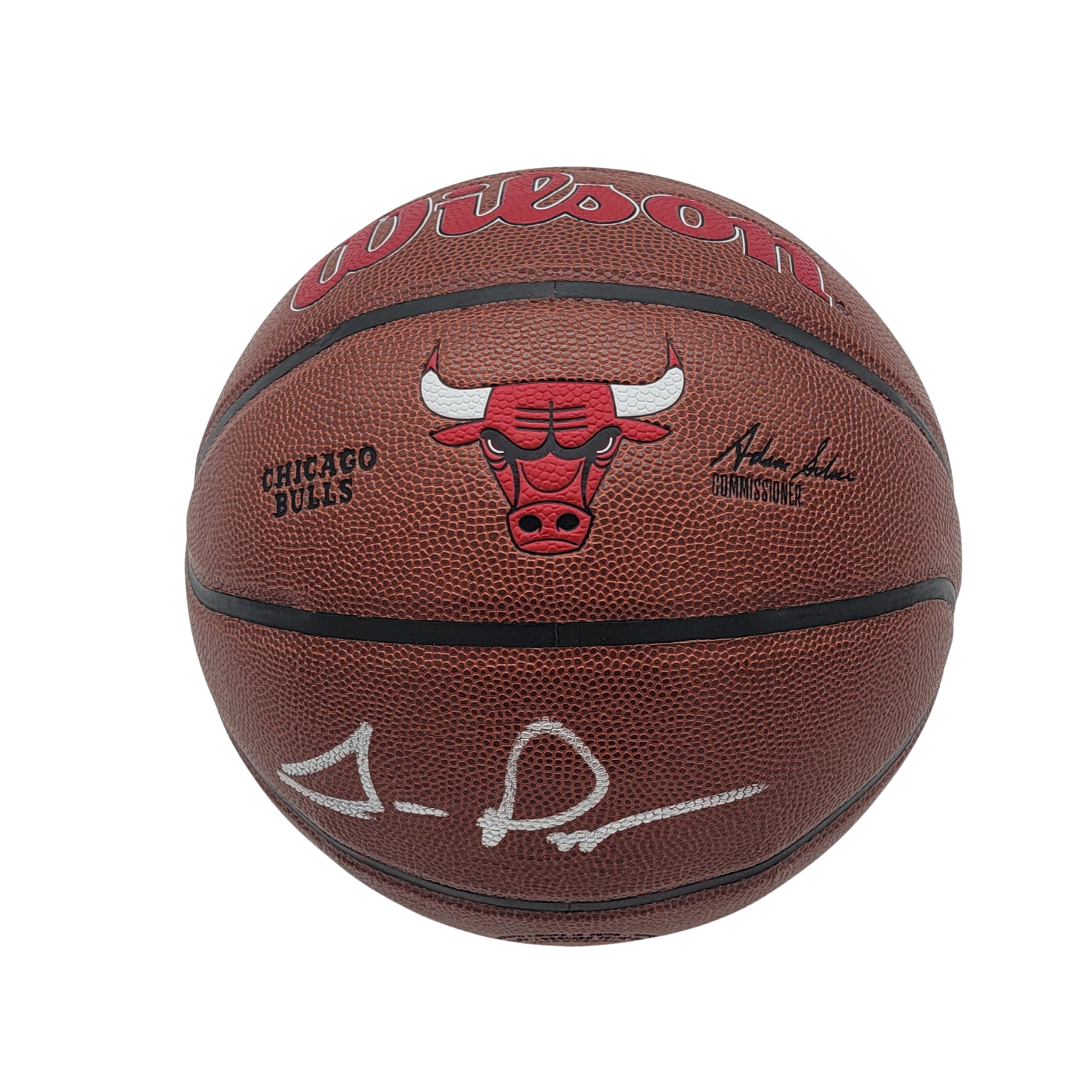 Scottie Pippen Signed Chicago Bulls Logo Wilson NBA Basketball – Beckett-Powers Sports Memorabilia