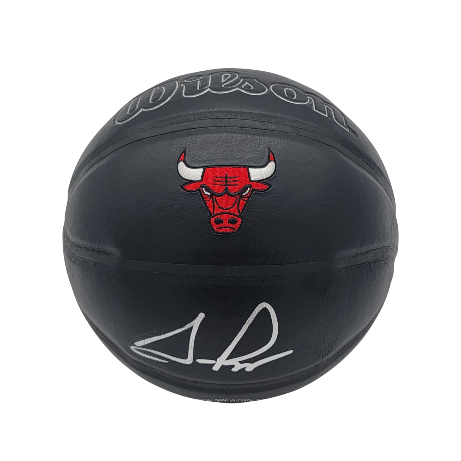 Scottie Pippen Signed Chicago Bulls Black Wilson Logo NBA Basketball – Beckett-Powers Sports Memorabilia